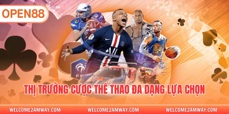 Thị trường cược thể thao đa dạng lựa chọn